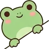 Frog sticker