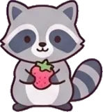 Raccoon sticker