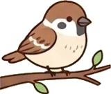 Sparrow sticker