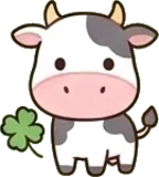Cow sticker