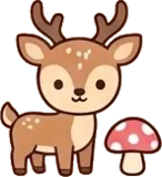 Deer sticker