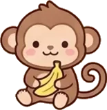 Monkey sticker